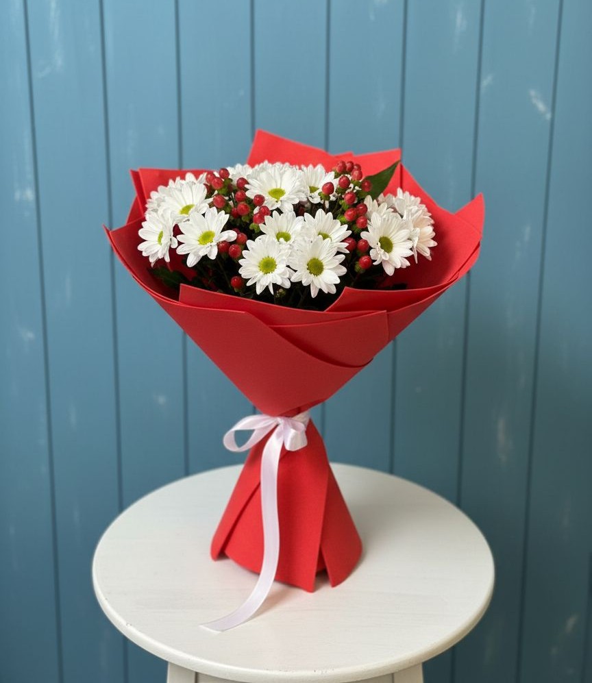 Букет цветов из: Хризантемы в Ленино