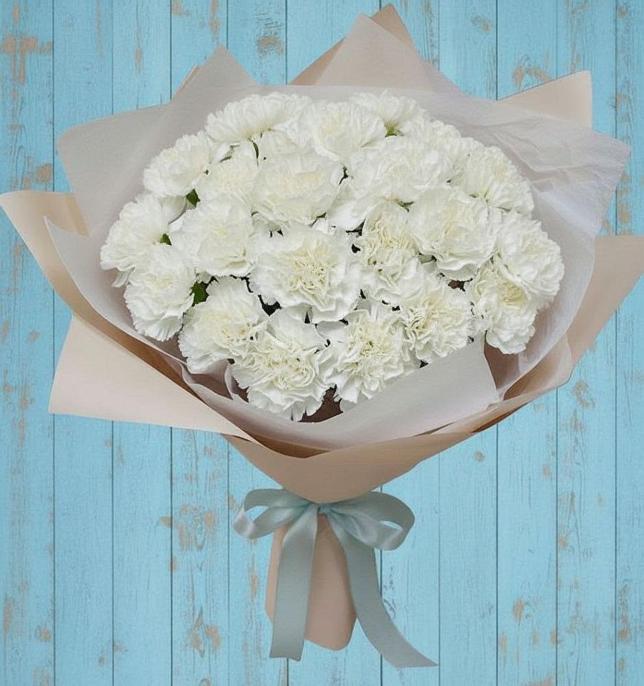 Букет цветов из: Гвоздики в Ленино