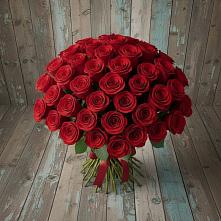 Букет 55 Красных роз Фридом #REPLACE_PRED# Ленино