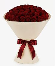 Букет 101 Бордовая роза Блэк Бакарра в Ленино