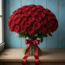 Букет Красные розы Блэк Меджик в Ленино