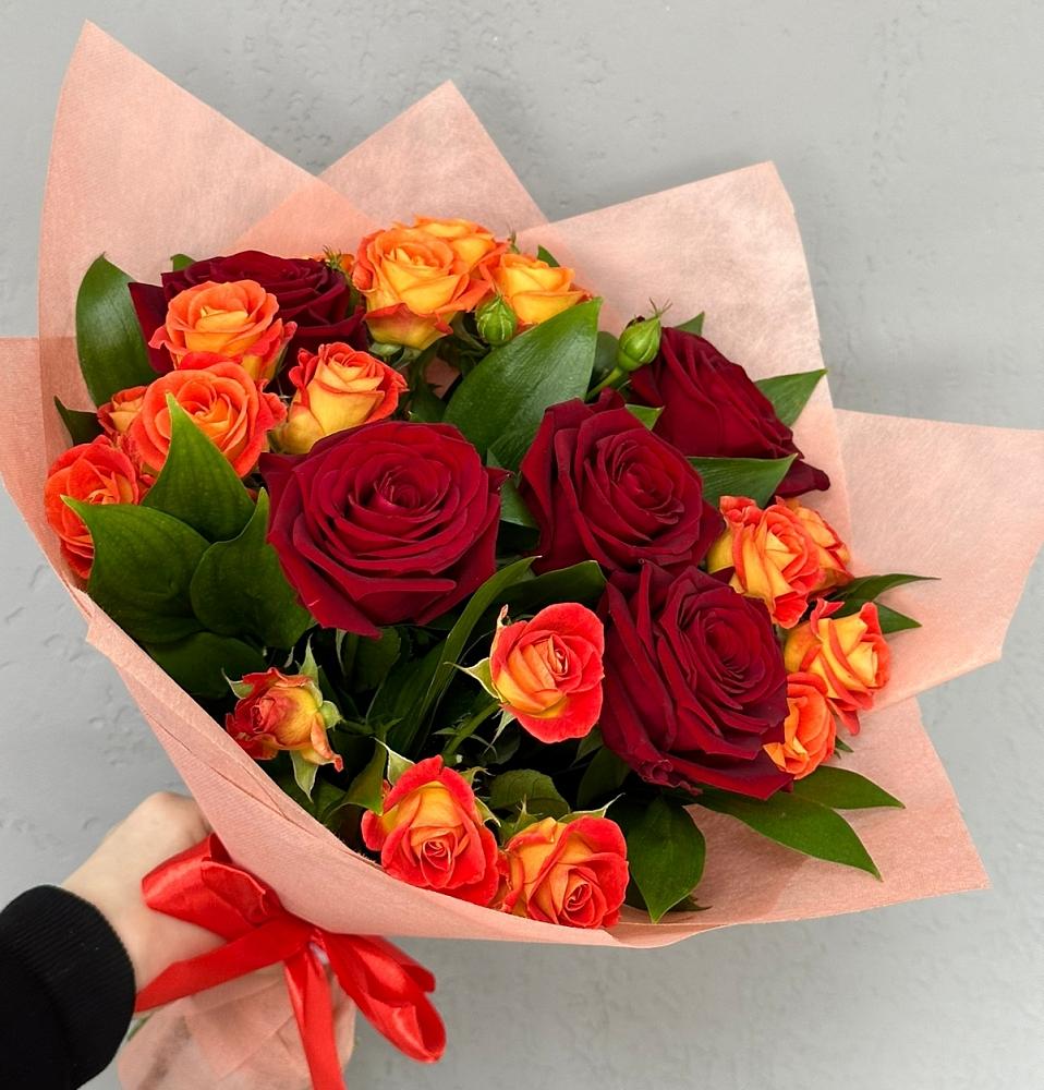 Букет Любовь и восторг в Ленино