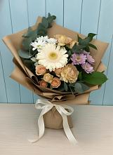 Букет цветов из:  Герберы и Хризантемы в Ленино