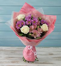 Букет цветов из:  Герберы #REPLACE_PRED# Ленино