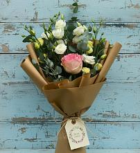 Букет цветов из:  Розы и Лизиантусы #REPLACE_PRED# Ленино