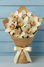 Букет цветов из:  Орхидеи и Розы в Ленино